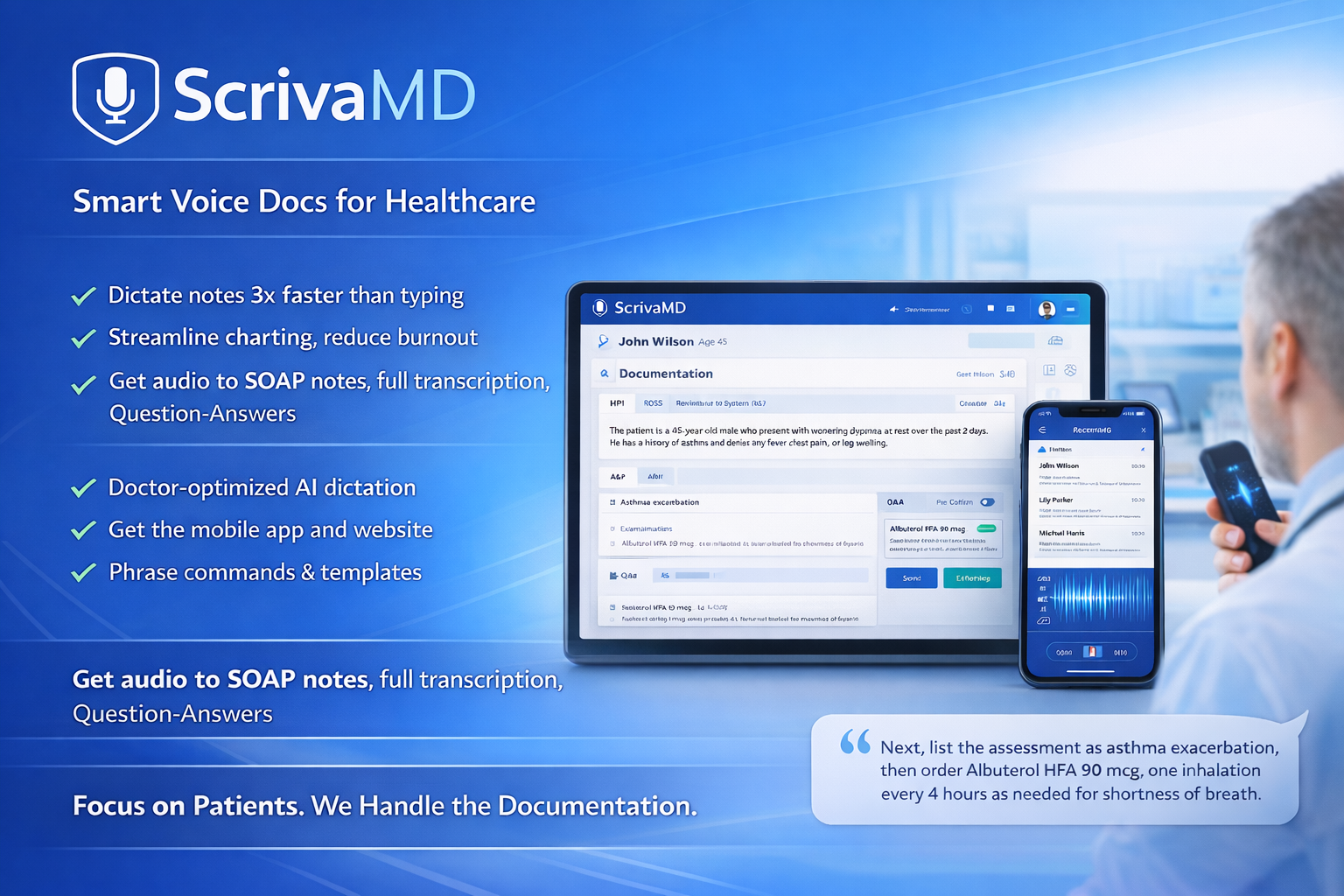 Why ScrivaMD Makes Clinical Documentation Easier for Modern Healthcare Teams